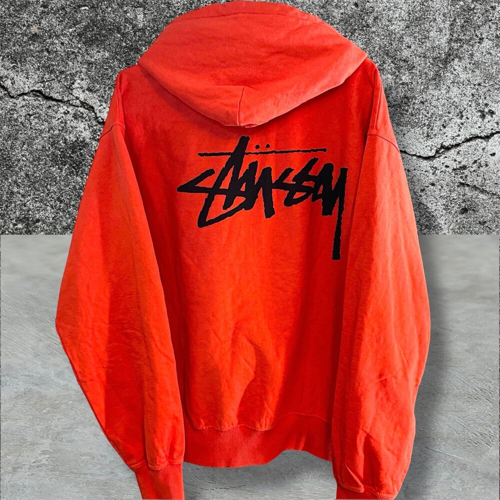 •RARE• STUSSY Large InfraRed Sample Logo Hoodie • Brand New no tags